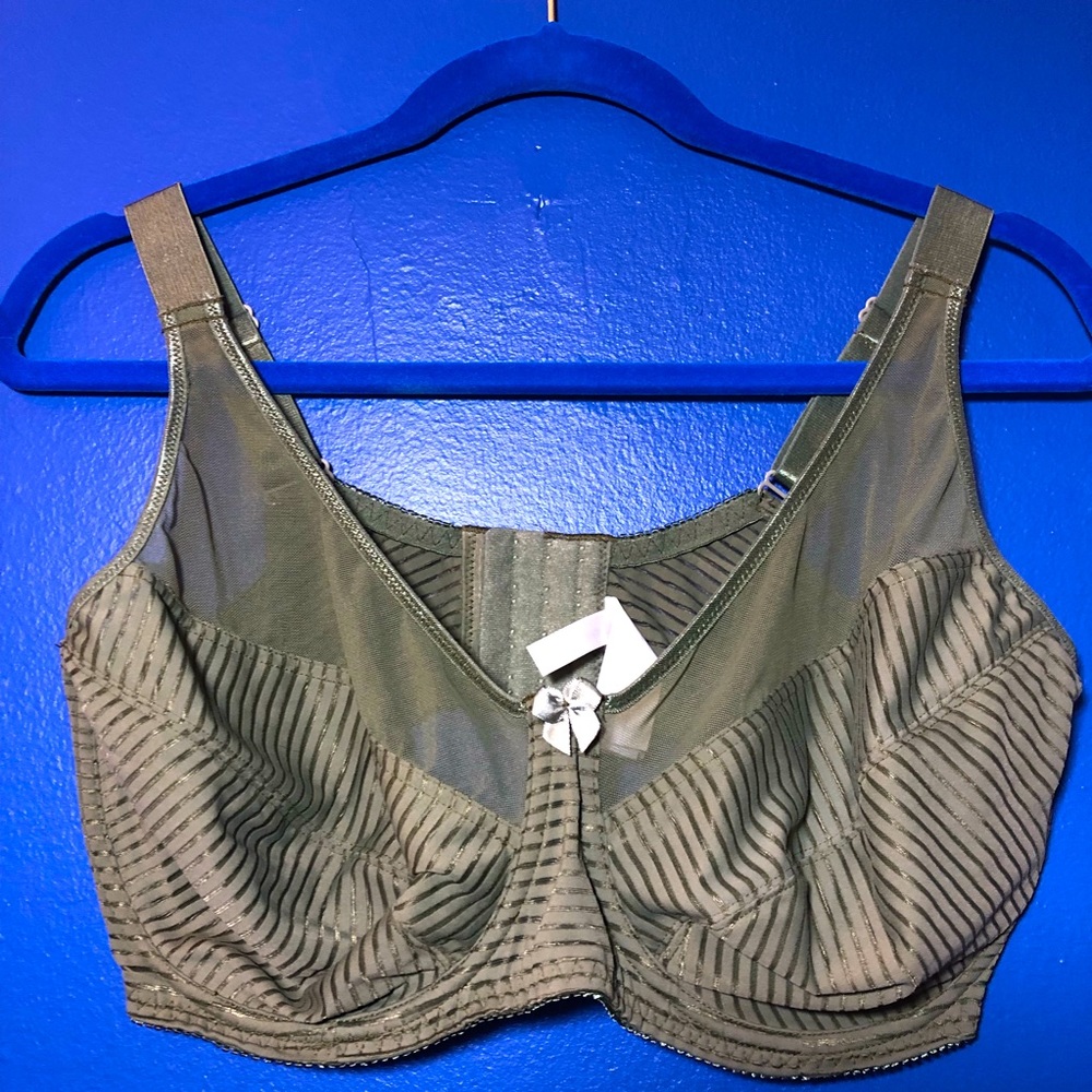 40DDDD Unlined Green Sexy T-Shirt Bra w/ Underwire